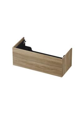 INK - Onderkast 1 Lade Push 2 Open Bestaande Uit - 1000x450x376 Mm - Zuiver Eiken