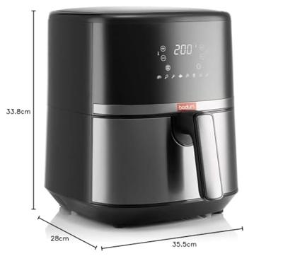 Olievrije friteuse - BODUM - 4,5L - 1500 W - Zwart