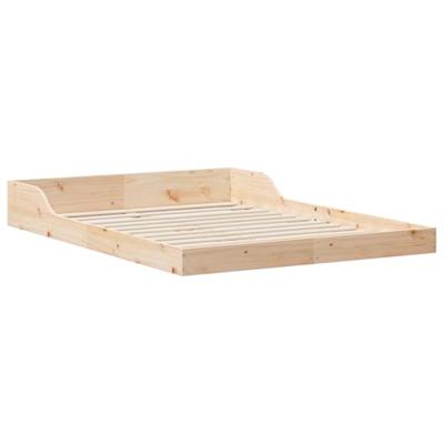 Bedframe Bruin 135 x 190 cm Massief grenenhout Bedframe Bruin 135 x 190 cm Massief grenenhout