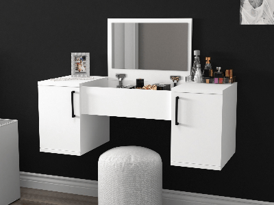 Make-up tafel MERCANTO wit 2 deuren Make-up tafel MERCANTO wit 2 deuren