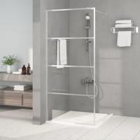 VidaXL Inloopdouchewand 90x195 cm transparant esg-glas zilverkleurig - thumbnail