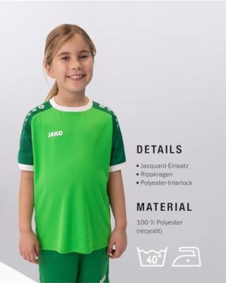 JAKO 4224K Shirt Iconic Km Kids - Zachtgroen/Sportgreen - 152