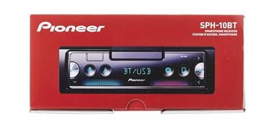 Pioneer SPH-10BT smartphone-ontvanger van de volgende generatie, 1-DIN, met Bluetooth, USB en Spotify, kan worden aangesloten op iPhone en Android
