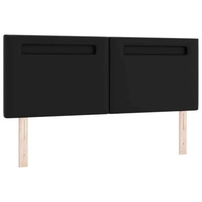 Boxspringbed met Matras in Zwart, 140x190 cm Faux Leer