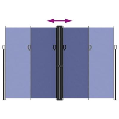 VidaXL Tuinscherm uittrekbaar 220x1200 cm blauw