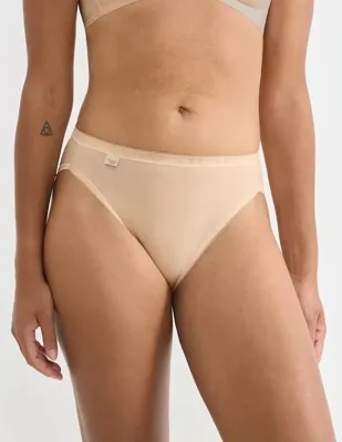 Ondergoed dames Basic Tai slip - Hoog opgesneden dames slip - 40 - Huidkleur - Onderbroek - Ondergoed - 40 - Onderbroek - Ondergoed - 40 - - 40 -