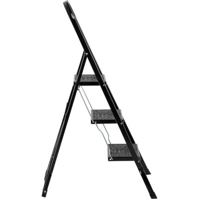 Escalo trapladder Color Step, 3 treden, zwart Escalo trapladder Color Step, 3 treden, zwart