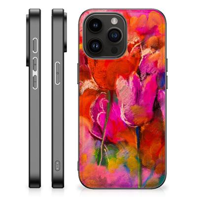 Kleurrijke Telefoonhoesje iPhone 15 Pro Max Tulips Kleurrijke Telefoonhoesje iPhone 15 Pro Max Tulips