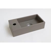 INK Versus Fontein Quartz Met Kraangat Links Beton 36x18x9cm - thumbnail