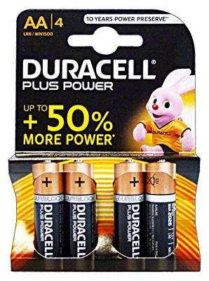 Duracell Batterijen Plus Power, Alkaline, 4 x AA Duracell Batterijen Plus Power, Alkaline, 4 x AA