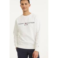 Tommy Hilfiger sweater met logo wit - thumbnail