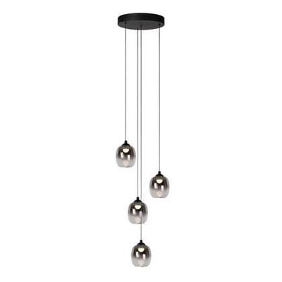 Lucide TAMINO - Hanglamp - Ø 36 cm - LED Dimb. - 4x5,2W 3000K - Zwart