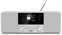 TechniSat DIGITRADIO 4 C - Stereo Digitaal Radio (DAB+, FM, kleurendisplay, Bluetooth-audio streaming, hoofdtelefoonaansluiting, AUX-in, radiowekker, OLED-display, 20 Watt RMS, Elac-luidsprekers) wit - thumbnail