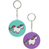 Duckiez Sleutelhanger met spiegel eenhoorn - thumbnail