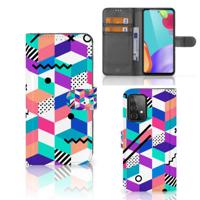 Samsung Galaxy A52 | Book Case | Blokken Kleurrijk - thumbnail