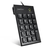 Perixx PERIPAD-202 H B Numeriek toetsenbord USB Multimediatoetsen Zwart - thumbnail