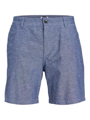 Jack & Jones Jpstace Jjsummer Linen Blend Short Sn 12248627 Korte Broeken Faded Denim Melange