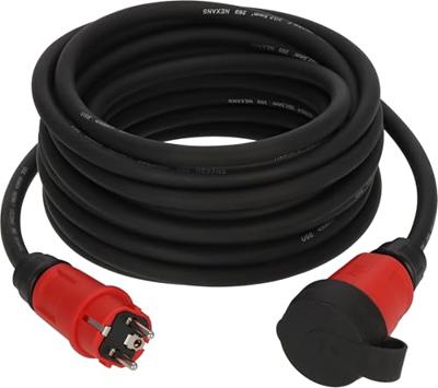 Brennenstuhl Professional verlengsnoer VN 1200 | IP44 | 10m | Zwart | H07RN-F 3G2,5 - 9162100110