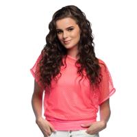 Roze T-shirt Met Visnet Top - thumbnail