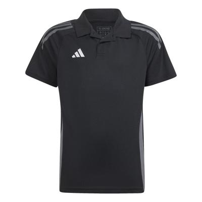 adidas Tiro 24 Competition Polo Kids Zwart Donkergrijs
