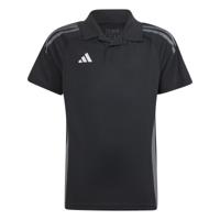 adidas Tiro 24 Competition Polo Kids Zwart Donkergrijs - thumbnail