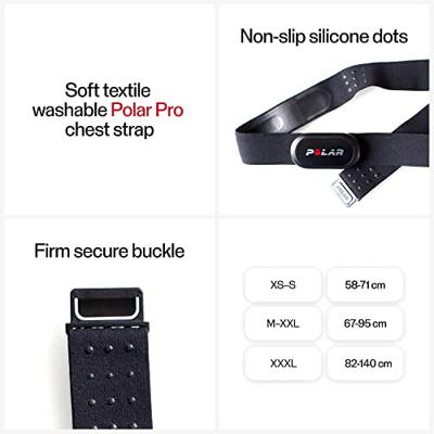 Polar PRO CHEST STRAP Riem Zwart