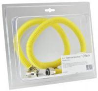 Wiesbaden Blister RVS gasslangset 100 cm + acc - thumbnail