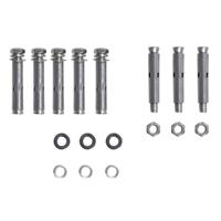 Tuinscherm uittrekbaar 140x300 cm blauw - thumbnail