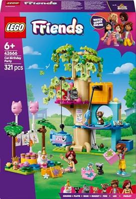 LEGO Friends kattenverjaardagsfeestje en boomhut 42666