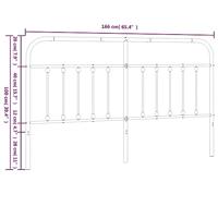 Hoofdbord metaal wit 160 cm - thumbnail