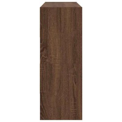 Schoenenrekken 2 st stapelbaar 89,5x30x40 cm bruin eikenkleur