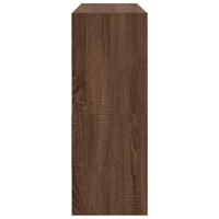 Schoenenrekken 2 st stapelbaar 89,5x30x40 cm bruin eikenkleur - thumbnail