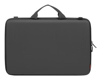 Rivacase Harde beschermhoes voor laptops van 11,6 tot 15,3 inch, waterafstotende notebooktas compatibel met MacBook Air 13/14/15, aktetas voor laptops, dames en heren, zwart, zwart, 15,6 Zoll