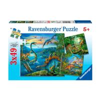 Ravensburger dinosauriers, 3x49st. - thumbnail