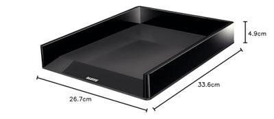 Leitz Dual Black brievenbakje zwart Leitz Dual Black brievenbakje zwart