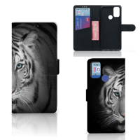 Alcatel 1S (2021) | Telefoonhoesje | Met pasjeshouder | Tijger - thumbnail
