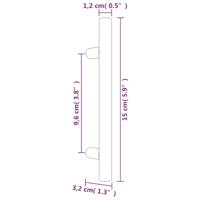 VidaXL Handvatten 20 st 96 mm roestvrij staal zwart - thumbnail