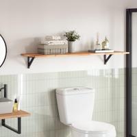 Tafelblad rechthoekig 140x40x2 cm massief acaciahout - thumbnail