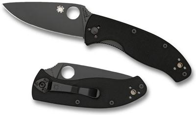 Spyderco Tenacious Zwart Mes Vastmes Zwart