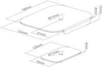 My Wall Tafelbevestiging Zwart - thumbnail