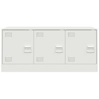 Tv-meubel 99x39x44 cm staal wit - thumbnail