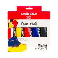 Amsterdam Acrylverf Mengset 5x120 ml - thumbnail