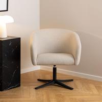 Bendt Draaifauteuil 'Jessie' kleur Beige - thumbnail