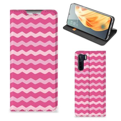 OPPO Reno3 | A91 | Hoesje met Magneet | Waves Pink