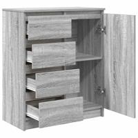 Dressoir met lades 71x35x84 cm spaanplaat grijs Sonoma - thumbnail