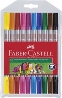 Faber Castell Viltstiften Duo - etui met 10 stuks - thumbnail