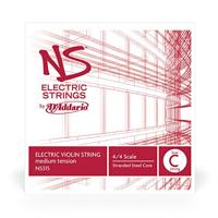 D&apos;Addario NS315 NS Electric Violin Single Low C String 4/4 medium tension - thumbnail