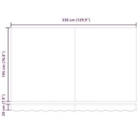 VidaXL Vervangingsdoek voor zonnescherm multikleur 330 x 195 cm - thumbnail