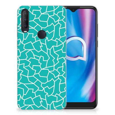 Alcatel 1S (2020) | Hoesje maken | Cracks Blue