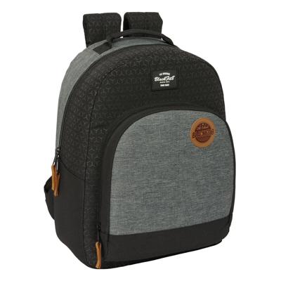 Schoolrugzak BlackFit8 Old school Zwart Grijs 32 x 42 x 15 cm Schoolrugzak BlackFit8 Old school Zwart Grijs 32 x 42 x 15 cm
